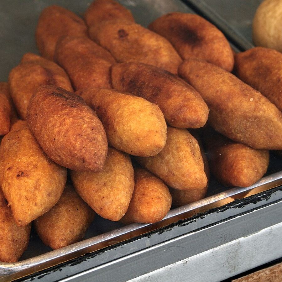 Alcapurrias recién fritas